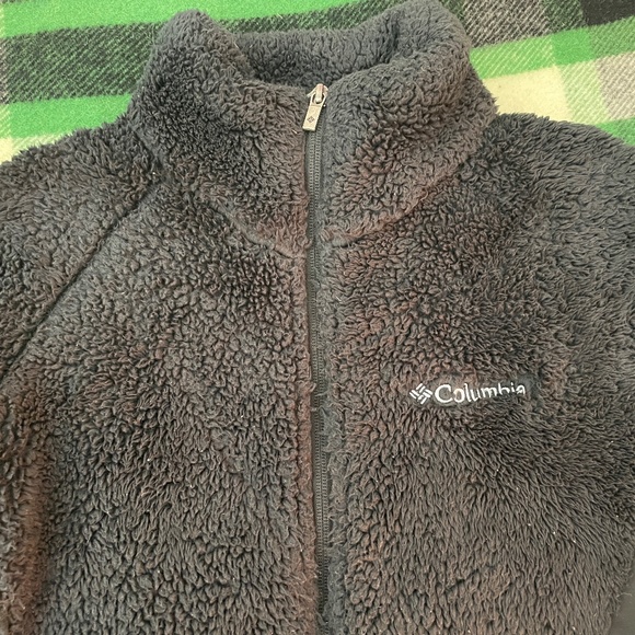 Super Plush and Soft Champion Deep Pile Fleece Jacket Black Women's Medium - Picture 2 of 4